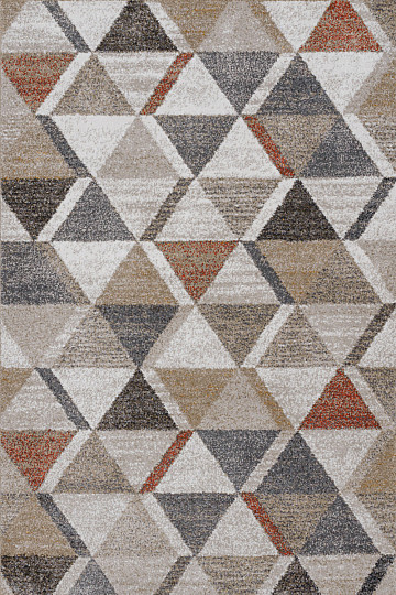 Tapis pièce MONDO triangles modernes