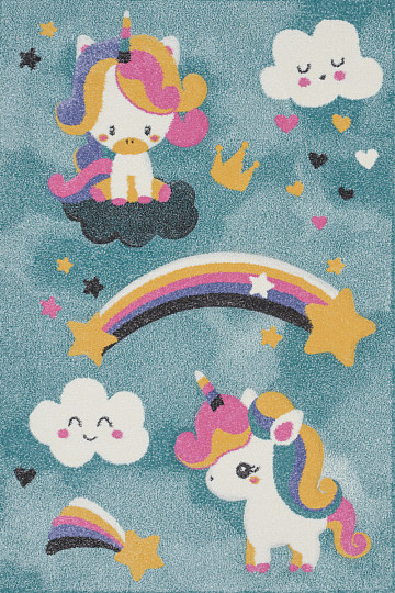 Tapis enfant PASTEL licorne