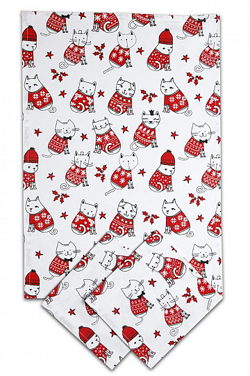 Serviettes CHATS EN PULL AVEC MOTIF NORVÉGIEN 3 pcs