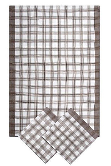 Torchons en bambou - Grand cube gris 3 pcs