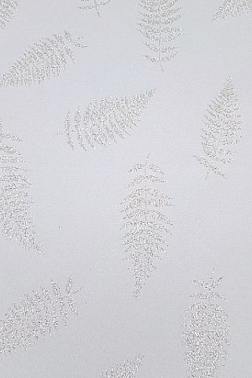 Nappes et foulards de Noël FEUILLES I natur argent