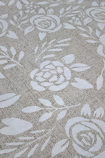 Tissu déco ROSE crème