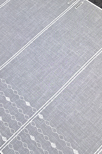 Rideau brodé moderne GERSTER 11678 blanc