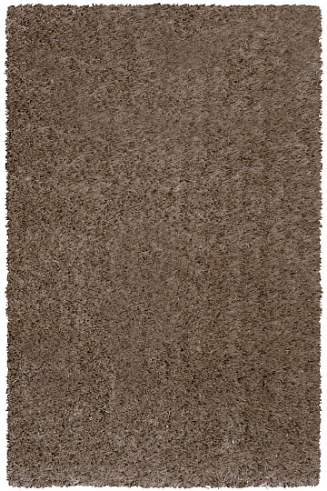 Tapis en pièces SHAGGY PLEASURE marron argenté