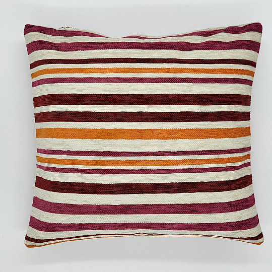 Coussin décoratif LINE orange rose