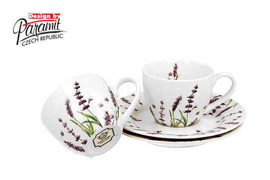 Tasses à expresso en porcelaine lot de 2 Lavande E šapo