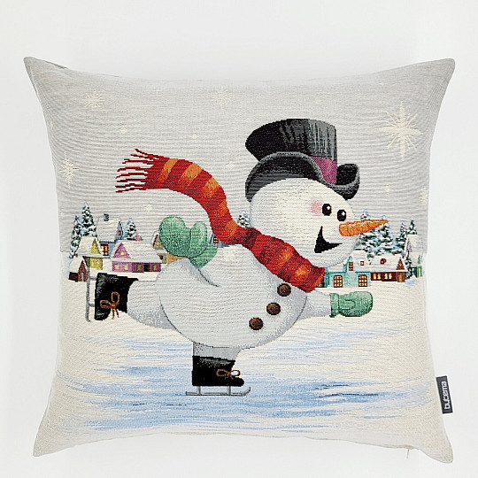 Tapisserie de Noël BONS DE NEIGE SUR PATINS