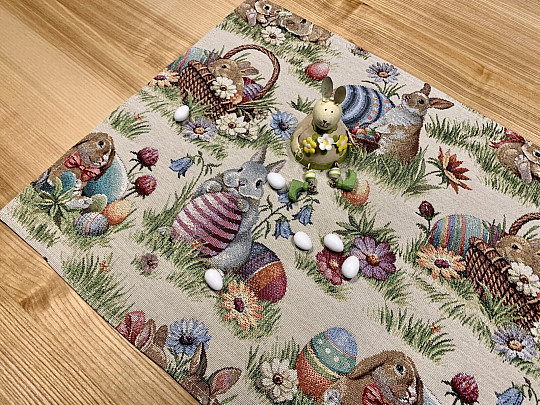 Nappe et foulard en tapisserie POMLÁZKA II