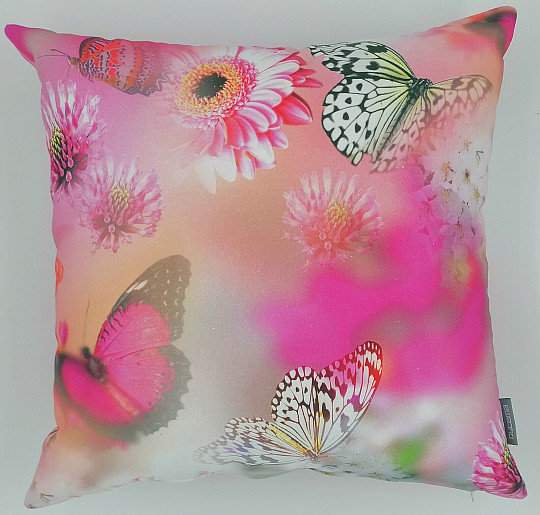 Coussin décoratif PAPILLONS 3D