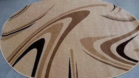 Tapis ovale CAFÉ crème