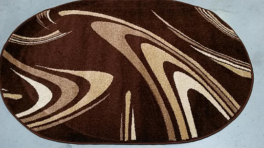 Tapis ovale CAFÉ marron
