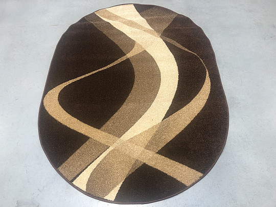Tapis ovale BRUN marron