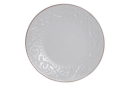Assiette creuse BLANC RELIEF 27,5x2cm blanc
