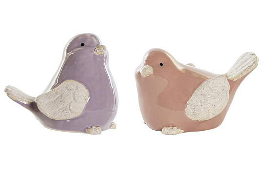 Figurine OISEAUX porcelaine 14x10x9