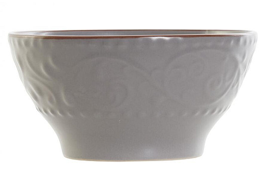 Bol GRIS RELIEF 14,7x7,7 cm gris
