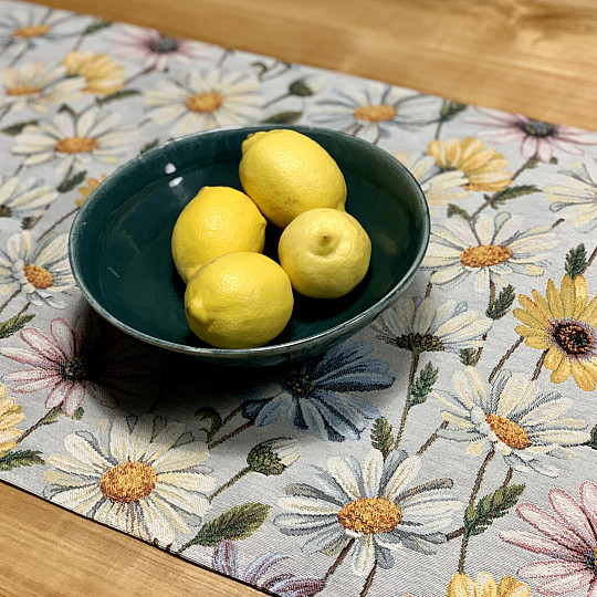 Nappe et foulard tapisserie DAISY