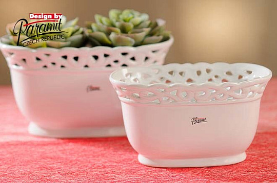 Dentelle Jardinka blanche 24 cm
