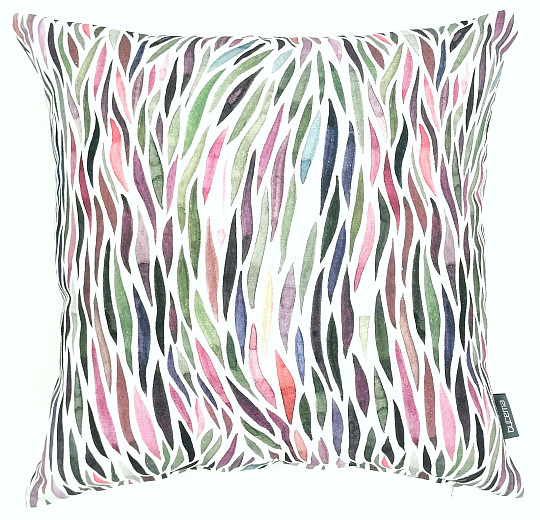 Housse de coussin Izaro vert-violet
