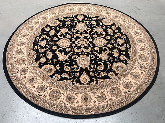 Tapis classique rond en laine DIAMOND 7253/500