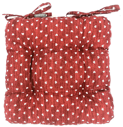 Coussins de chaise HEART BURGUNDY