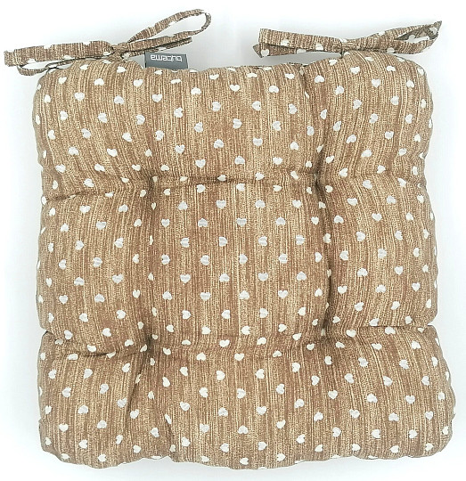 Coussins de chaise HEART BROWN