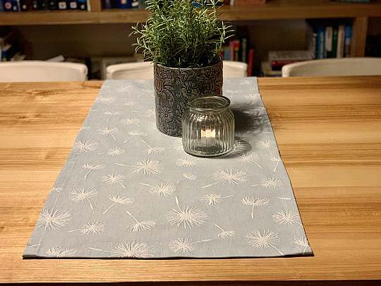 Nappe et châle PIssenlit st. turquoise