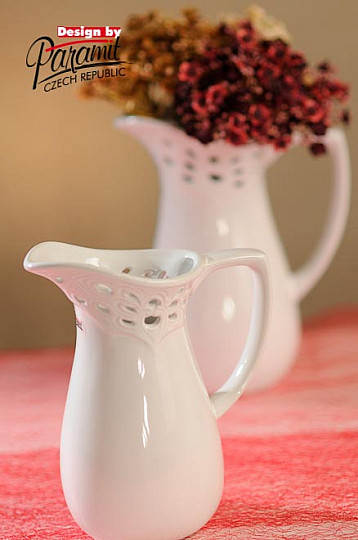 Vase LACE JUG blanc