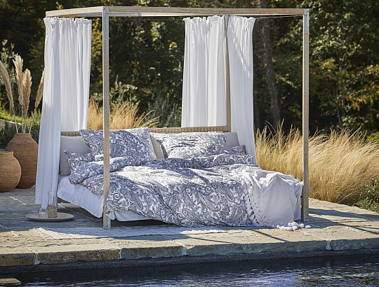 IRISETTE literie de luxe en satin FLORENZ 8447-20 BLEU