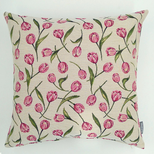 Housse de coussin tapisserie TULIPANS II