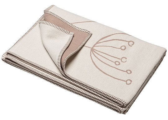 Couverture en coton DF JADE ivoire