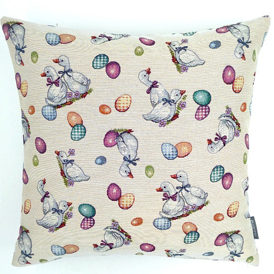 Taie d&#39;oreiller tapisserie WHITE HUNTS