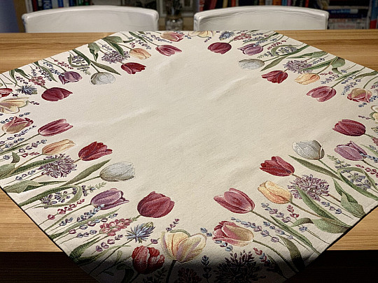 Nappe et foulard tapisserie TULIP BORDURA