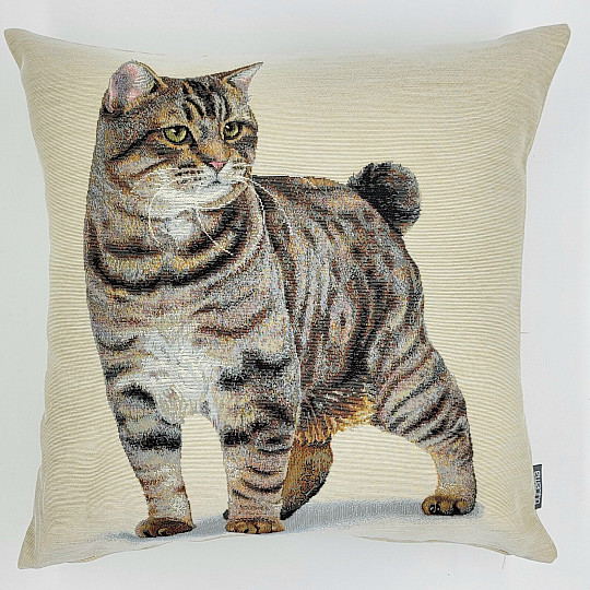 Housse de coussin tapisserie CHATON