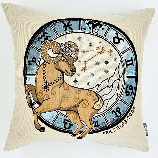 Housse de coussin tapisserie BÉLIER