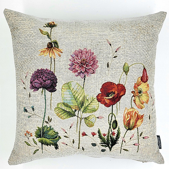 Housse de coussin tapisserie FLEURS DES PRÉS