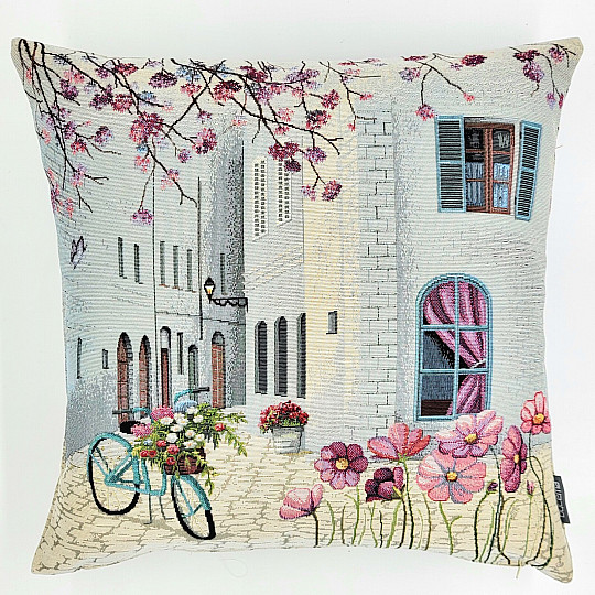 Housse de coussin Gobelin RUE D&#39;ÉTÉ