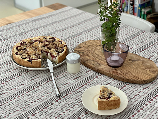 Nappe et châle TOSCANA VALERY RIGA BORDON STRIPE