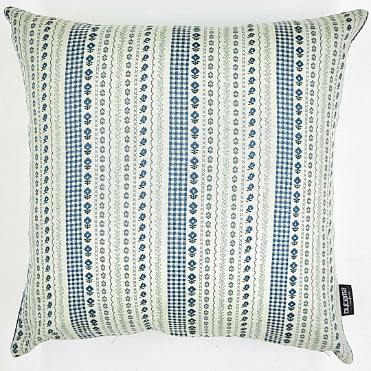 Housse de coussin TOSCANA RIGA STRIPE bleu