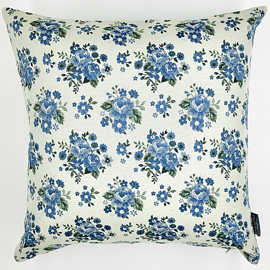 Housse TOSCANA VALERY FLOWER bleu