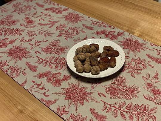 Écharpe de Noël CESMÍNA BORDEAUX