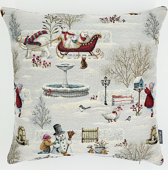 Tapisserie de Noël ENFANTS EN HIVER