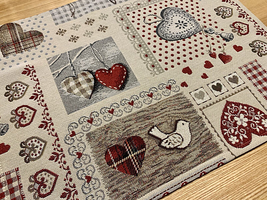 Set de table SRDCE NATUR II