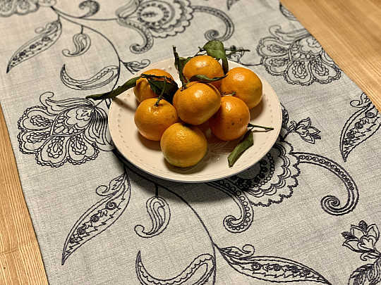 écharpe brodée AGENDA