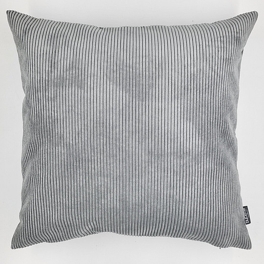 Housse de coussin déco DARVEN GRIS