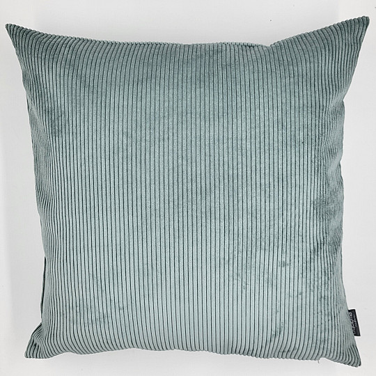 Housse de coussin déco DARVEN GRIS VERT