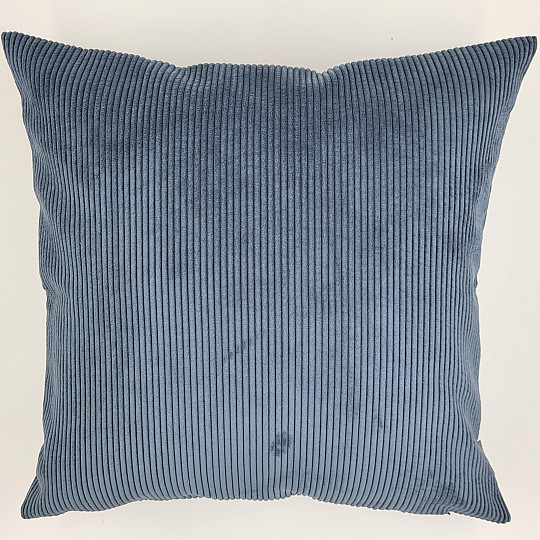 Housse de coussin déco DARVEN GRIS BLEU