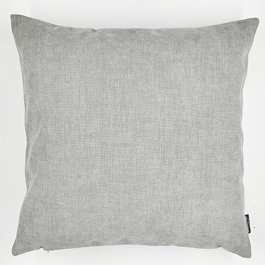 Housse de coussin déco DERBY GRIS ARGENT
