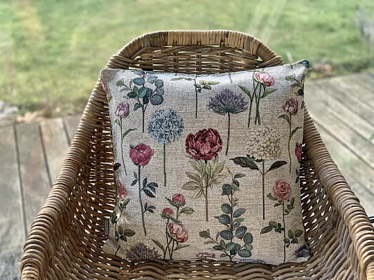 Housse de coussin tapisserie FLORES TIME II