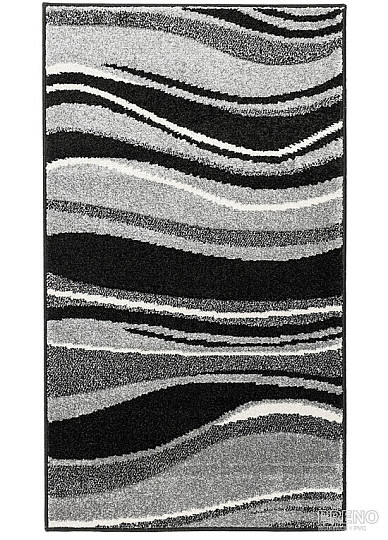Tapis en pièces PORTLAND noir-gris