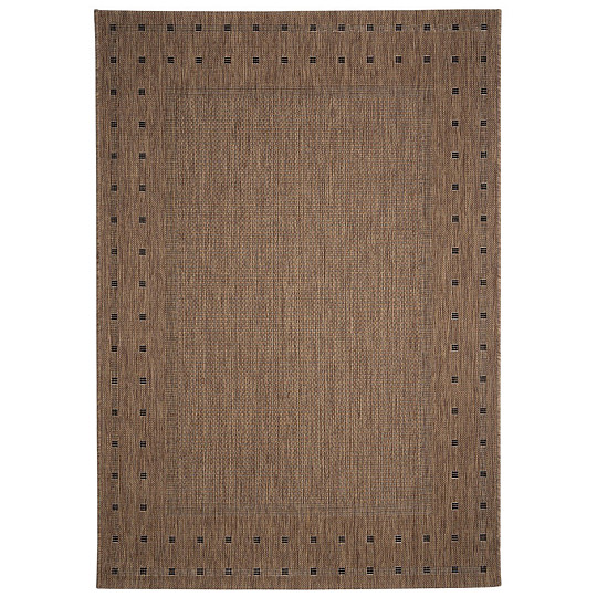 Tapis à boucles FLOORLUX 20329 - café - noir